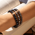 Bracelet Swann Perles de Culture Noires Or Jaune - NEIJE