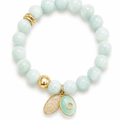 Bracelet Aigue - Marine Amazonite & Citrine – Une Saison Douce - NEIJE