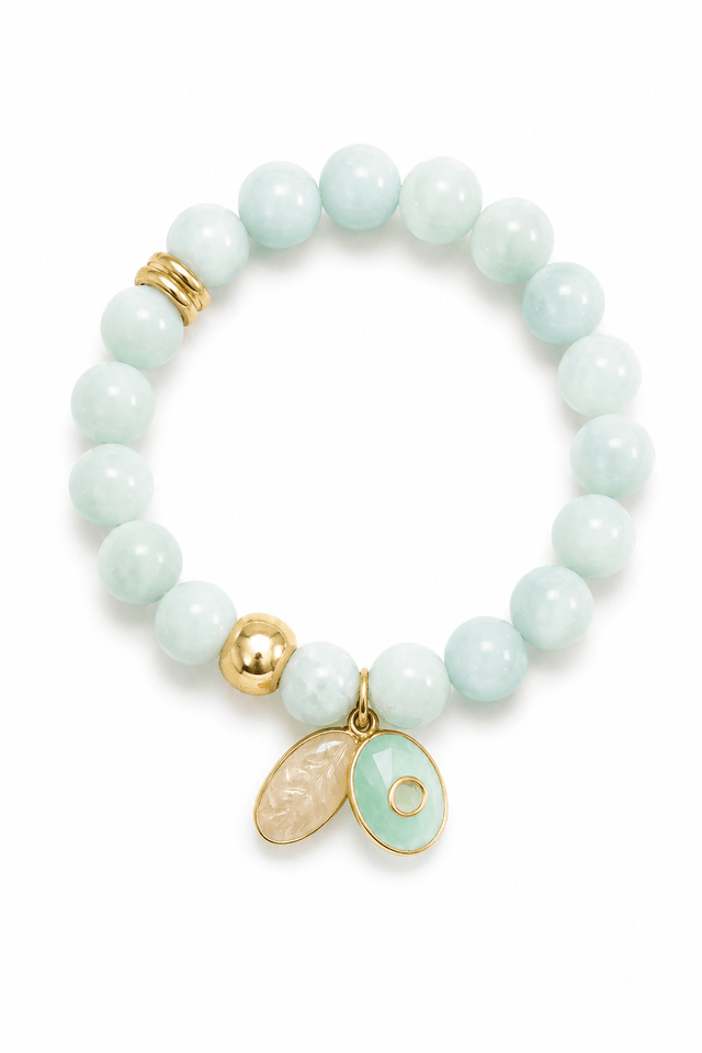 Bracelet Aigue - Marine Amazonite & Citrine – Une Saison Douce - NEIJE