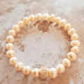 Bracelet Nana Perles de Culture Roses et Plaqué Or Jaune - NEIJE
