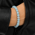 Bracelet Candy Aigue Marine Or Blanc - NEIJE