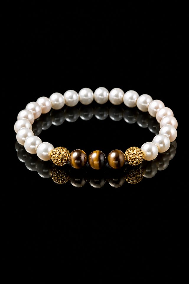 Bracelet Homme Perles et Oeil de Tigre