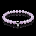 Bracelet Kunzite Crâne Argent 925 - NEIJE