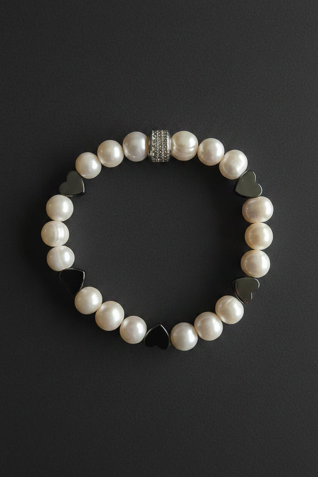 Bracelet Pigalle Perles de Culture et Hématite - NEIJE