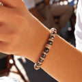 Parure Collier & Bracelet Perles de Culture Noires avec Diamants - Madame Bovary - NEIJE