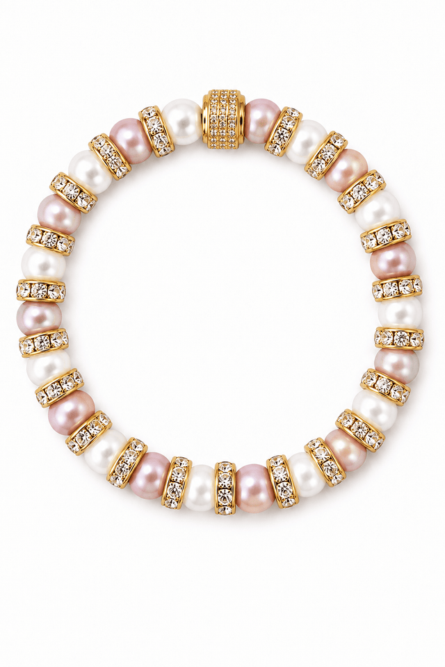 Bracelet Juliette Perles de Culture Roses et Blanches - NEIJE