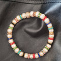 Bracelet Madame Bovary Perles de Culture et Diamants Multicolores - NEIJE