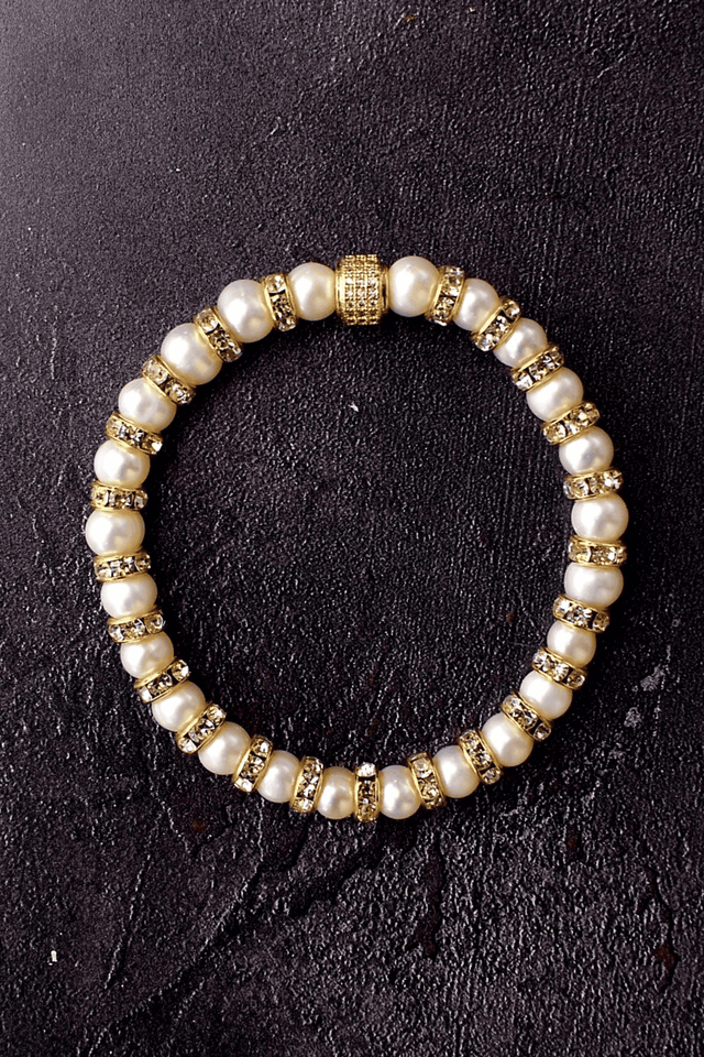 Bracelet Madame Bovary (Perles Blanches) - NEIJE