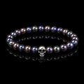 Bracelet Rebel Perles d'eau douce Noires et Argent 925 - NEIJE