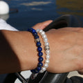 Bracelets Homme Lapis Lazuli et Perles d'eau douce