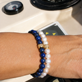Bracelets Homme en Lapis Lazuli et Perles d'eau douce - NEIJE