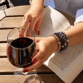 Parure Collier & Bracelet Perles de Culture Noires avec Diamants - Madame Bovary - NEIJE