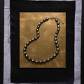 Coffret Collier & Bracelet Perles d'eau douce Noires et Argent 925 - Monte Cristo - NEIJE