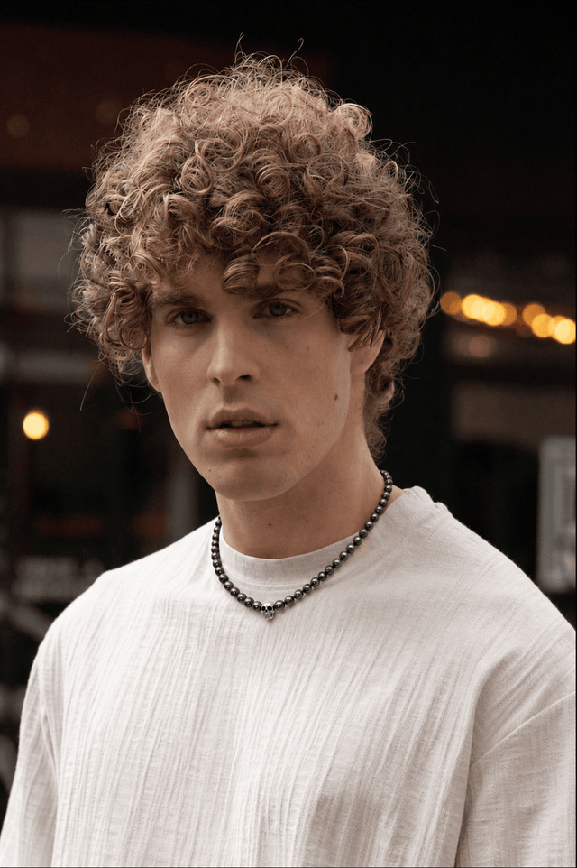 Collier Rebel Perles d'eau douce Noires et Argent 925 - NEIJE
