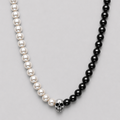 Collier Homme Perle Onyx Crâne et Argent 925 - NEIJE