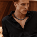 Collier Monte-Cristo Perles d'eau douce Noires - NEIJE