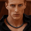 Collier Monte-Cristo Perles d'eau douce Noires - NEIJE