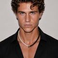 Collier Homme Perle Onyx Crâne et Argent 925 - NEIJE