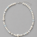 Collier Homme Perle Aigue Marine Argent 925 - NEIJE