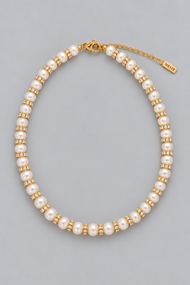 Collier Perles de Culture et Diamants - NEIJE