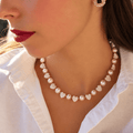 Collier Sacré-Coeur Perles de Culture Nacre et Argent 925 - NEIJE