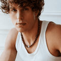 Collier Corto Oeil de Tigre et Argent 925 - NEIJE