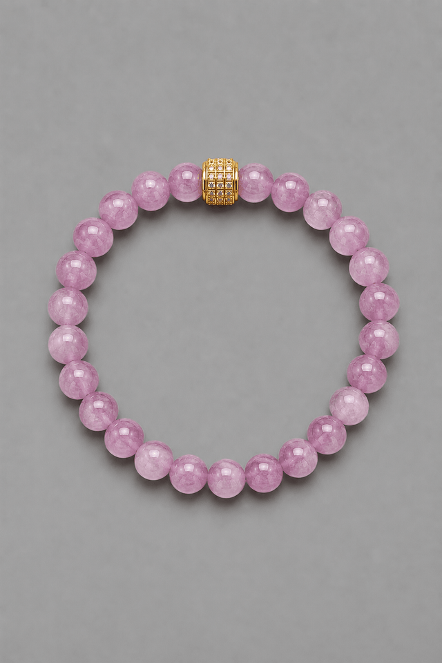 Bracelet Homme Kunzite Or Jaune - NEIJE