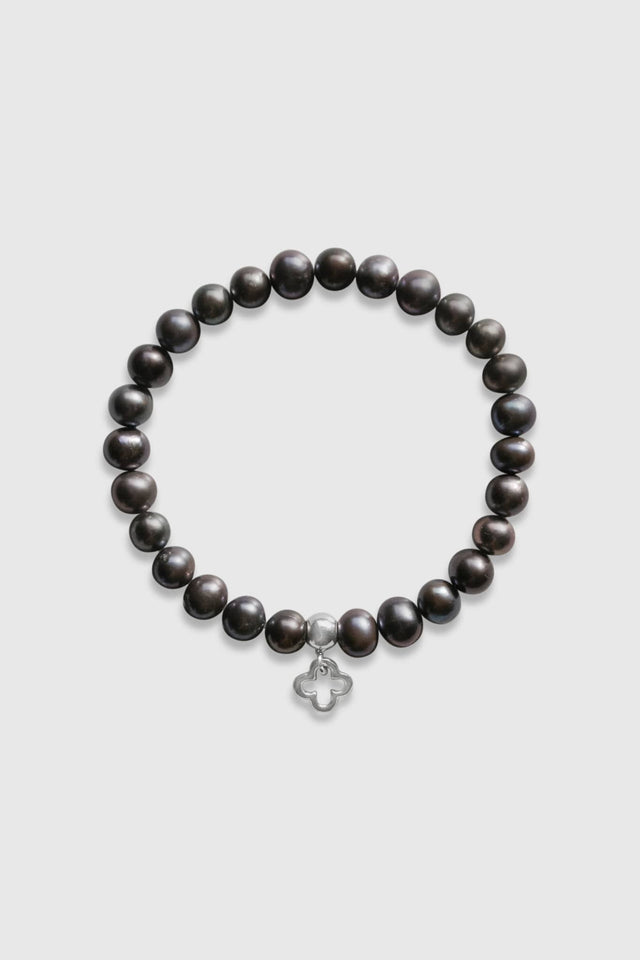 Bracelet unisexe en perles de culture noires NEIJE