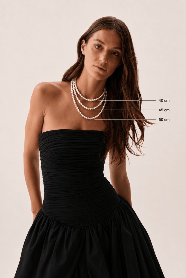 Parure Collier & Bracelet Perles de Culture Noires - Athéna - NEIJE