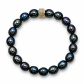 Parure Collier & Bracelet Perles de Culture Noires - Athéna - NEIJE