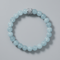 Bracelet Candy Aigue Marine Or Blanc - NEIJE