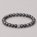 Parure Collier & Bracelet Perles de Culture Noires et Argent 925 - Swann - NEIJE