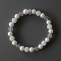 Bracelet Candy Perles d'eau douce Aigue Marine et Kunzite - NEIJE