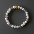 Bracelet Candy Perles d'eau douce Aigue Marine et Kunzite - NEIJE