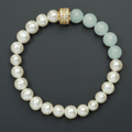 Bracelet Candy Geometric Perles de Culture et Aigue Marine - NEIJE