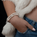 Bracelet Belle du Seigneur Perles de Culture & Or Blanc - NEIJE