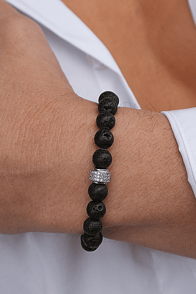 Bracelet Achille en Pierre de Lave - NEIJE