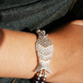 Bracelet Gefilte (Argent + Perles Noires) - NEIJE