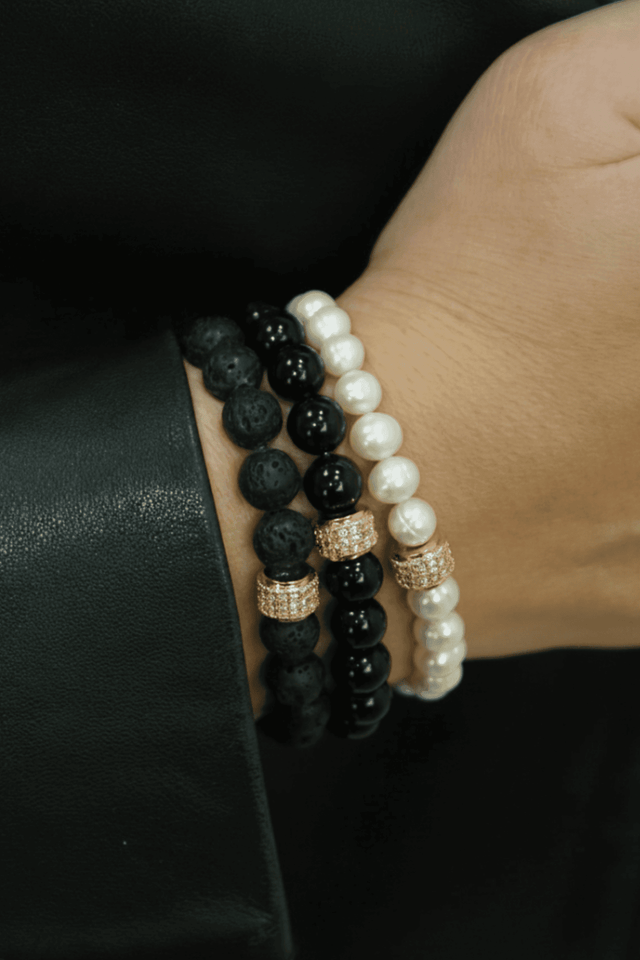 Bracelet Dorian Onyx Or Jaune - NEIJE