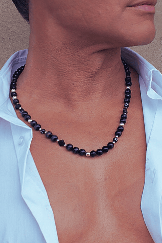 Collier Lucky Onyx et Argent 925 - NEIJE