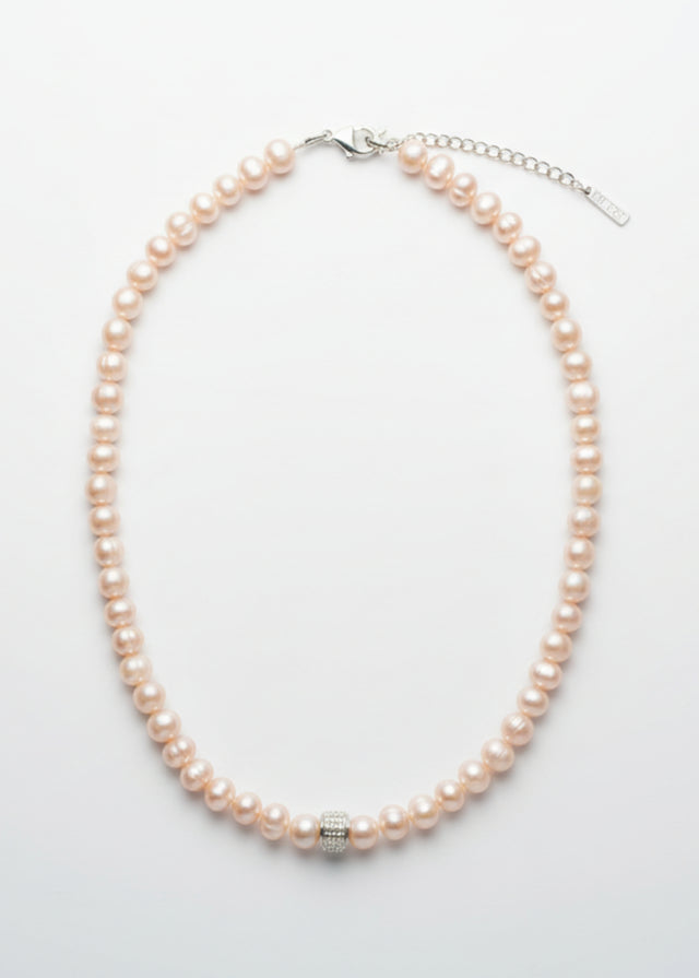 Parure Nana Collier + Bracelet Perles d'eau douce Roses - NEIJE