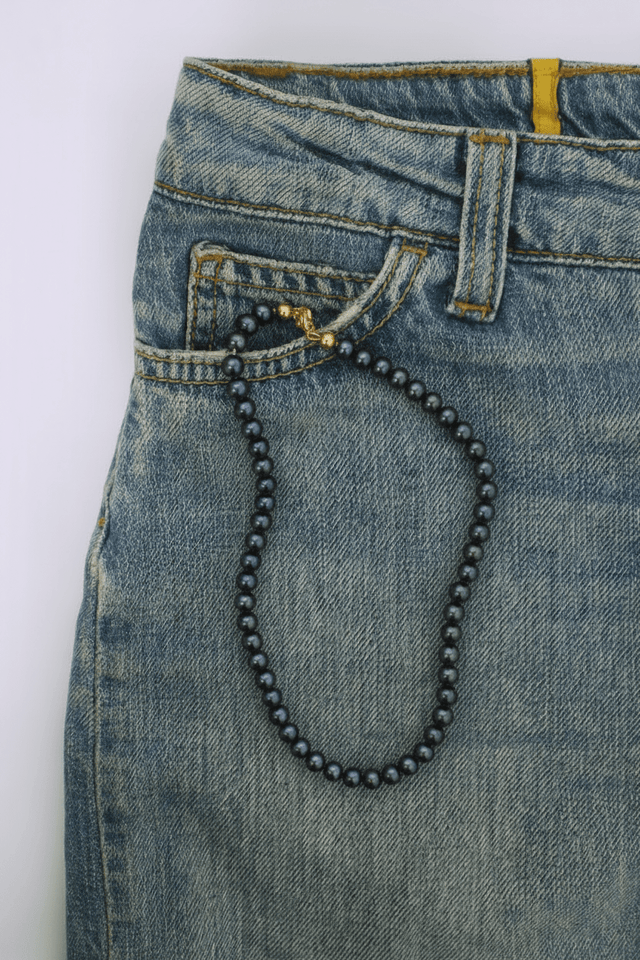 Collier Esmeralda Perles de Culture Noires - NEIJE